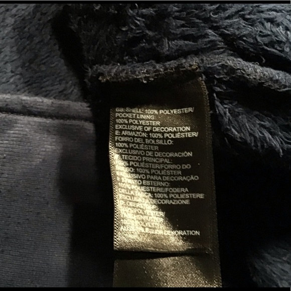 THE NORTH FACE BIG GIRL ‘OSO’ FLEECE LOVED MONTAGUE BLUE SIGNATURE ZIP UP HOODIE - Picture 6 of 12